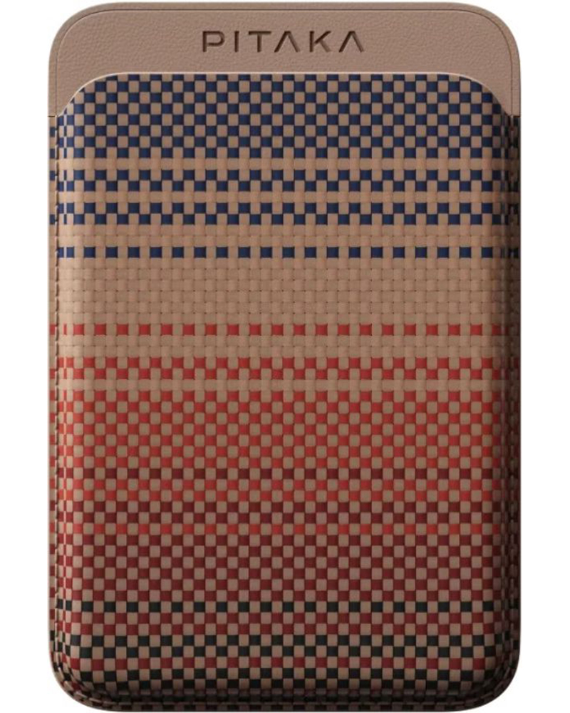 Чехол-кардхолдер Pitaka Magnetic Woven Wallet Sunset (MWW2402)